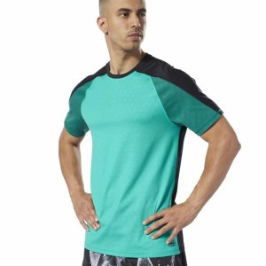 Koszulki Męskie Reebok One Series Training SmartVent Move Turkusowe PL 86HRNZL